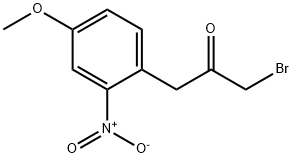 4-(3-Bromo-2-oxopropyl)-3-nitroanisole Structure