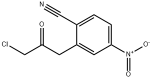 2-(3-Chloro-2-oxopropyl)-4-nitrobenzonitrile Structure