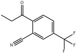 2-Propionyl-5-(trifluoromethyl)benzonitrile Structure