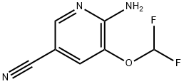 3-Pyridinecarbonitrile, 6-amino-5-(difluoromethoxy)- 구조식 이미지