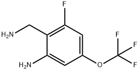 2-Amino-6-fluoro-4-(trifluoromethoxy)benzylamine Structure