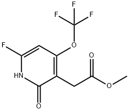 Methyl 6-fluoro-2-hydroxy-4-(trifluoromethoxy)pyridine-3-acetate Structure