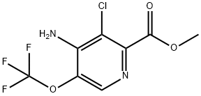 Methyl 4-amino-3-chloro-5-(trifluoromethoxy)pyridine-2-carboxylate Structure