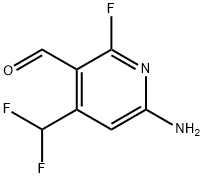 6-Amino-4-(difluoromethyl)-2-fluoropyridine-3-carboxaldehyde Structure