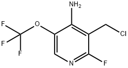 4-Amino-3-(chloromethyl)-2-fluoro-5-(trifluoromethoxy)pyridine Structure