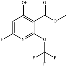 Methyl 6-fluoro-4-hydroxy-2-(trifluoromethoxy)pyridine-3-carboxylate Structure