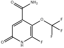 2-Fluoro-6-hydroxy-3-(trifluoromethoxy)pyridine-4-carboxamide 구조식 이미지