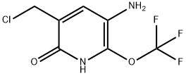 3-Amino-5-(chloromethyl)-6-hydroxy-2-(trifluoromethoxy)pyridine Structure