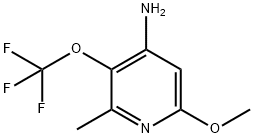 4-Amino-6-methoxy-2-methyl-3-(trifluoromethoxy)pyridine Structure