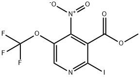 Methyl 2-iodo-4-nitro-5-(trifluoromethoxy)pyridine-3-carboxylate Structure