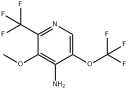 4-Amino-3-methoxy-5-(trifluoromethoxy)-2-(trifluoromethyl)pyridine Structure