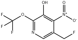 5-(Fluoromethyl)-3-hydroxy-4-nitro-2-(trifluoromethoxy)pyridine Structure