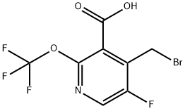 4-(Bromomethyl)-5-fluoro-2-(trifluoromethoxy)pyridine-3-carboxylic acid Structure