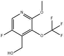 5-Fluoro-2-methoxy-3-(trifluoromethoxy)pyridine-4-methanol Structure