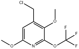 4-(Chloromethyl)-3,6-dimethoxy-2-(trifluoromethoxy)pyridine Structure