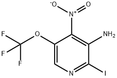 3-Amino-2-iodo-4-nitro-5-(trifluoromethoxy)pyridine Structure