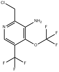 3-Amino-2-(chloromethyl)-4-(trifluoromethoxy)-5-(trifluoromethyl)pyridine Structure