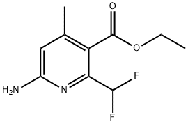 Ethyl 6-amino-2-(difluoromethyl)-4-methylpyridine-3-carboxylate Structure