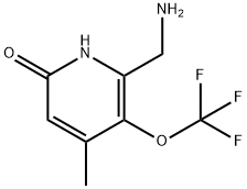 2-(Aminomethyl)-6-hydroxy-4-methyl-3-(trifluoromethoxy)pyridine Structure