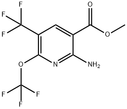 Methyl 2-amino-6-(trifluoromethoxy)-5-(trifluoromethyl)pyridine-3-carboxylate Structure