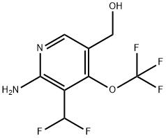 2-Amino-3-(difluoromethyl)-4-(trifluoromethoxy)pyridine-5-methanol Structure