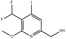 3-(Difluoromethyl)-4-iodo-2-methoxypyridine-6-methanol Structure