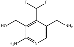 2-Amino-5-(aminomethyl)-4-(difluoromethyl)pyridine-3-methanol Structure