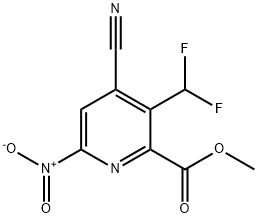 Methyl 4-cyano-3-(difluoromethyl)-6-nitropyridine-2-carboxylate Structure