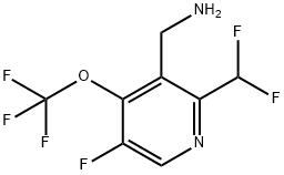 3-(Aminomethyl)-2-(difluoromethyl)-5-fluoro-4-(trifluoromethoxy)pyridine Structure