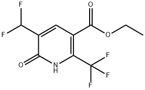 Ethyl 3-(difluoromethyl)-2-hydroxy-6-(trifluoromethyl)pyridine-5-carboxylate Structure