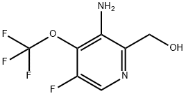 3-Amino-5-fluoro-4-(trifluoromethoxy)pyridine-2-methanol Structure