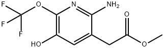 Methyl 2-amino-5-hydroxy-6-(trifluoromethoxy)pyridine-3-acetate Structure