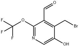 4-(Bromomethyl)-5-hydroxy-2-(trifluoromethoxy)pyridine-3-carboxaldehyde Structure