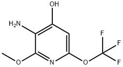 3-Amino-4-hydroxy-2-methoxy-6-(trifluoromethoxy)pyridine Structure