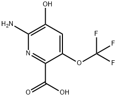 2-Amino-3-hydroxy-5-(trifluoromethoxy)pyridine-6-carboxylic acid Structure