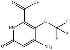 4-Amino-6-hydroxy-3-(trifluoromethoxy)pyridine-2-carboxylic acid Structure