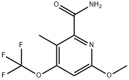 6-Methoxy-3-methyl-4-(trifluoromethoxy)pyridine-2-carboxamide Structure