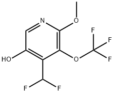 4-(Difluoromethyl)-5-hydroxy-2-methoxy-3-(trifluoromethoxy)pyridine 구조식 이미지