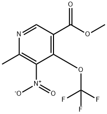 Methyl 2-methyl-3-nitro-4-(trifluoromethoxy)pyridine-5-carboxylate Structure