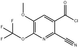 2-Cyano-5-methoxy-6-(trifluoromethoxy)pyridine-3-carbonyl chloride Structure