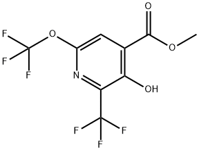 Methyl 3-hydroxy-6-(trifluoromethoxy)-2-(trifluoromethyl)pyridine-4-carboxylate Structure