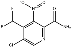 5-Chloro-4-(difluoromethyl)-3-nitropyridine-2-carboxamide Structure