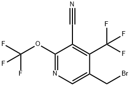 5-(Bromomethyl)-3-cyano-2-(trifluoromethoxy)-4-(trifluoromethyl)pyridine Structure