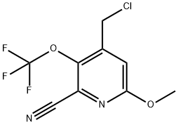 4-(Chloromethyl)-2-cyano-6-methoxy-3-(trifluoromethoxy)pyridine Structure