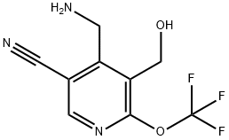 4-(Aminomethyl)-5-cyano-2-(trifluoromethoxy)pyridine-3-methanol Structure