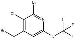 2-Bromo-4-(bromomethyl)-3-chloro-6-(trifluoromethoxy)pyridine Structure