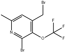 2-Bromo-4-(bromomethyl)-6-methyl-3-(trifluoromethoxy)pyridine Structure