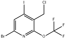 6-Bromo-3-(chloromethyl)-4-iodo-2-(trifluoromethoxy)pyridine Structure