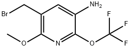 3-Amino-5-(bromomethyl)-6-methoxy-2-(trifluoromethoxy)pyridine Structure