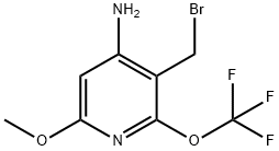 4-Amino-3-(bromomethyl)-6-methoxy-2-(trifluoromethoxy)pyridine Structure